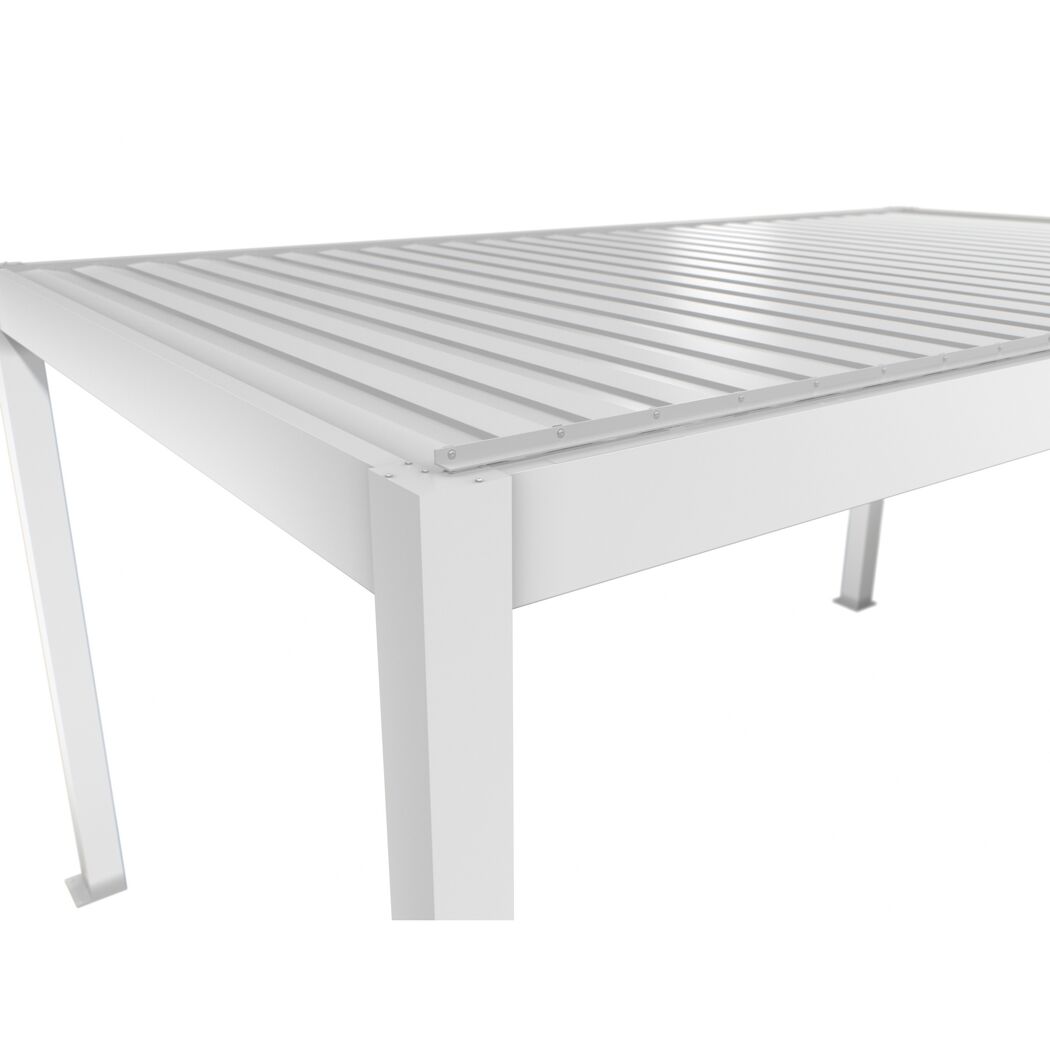 Pergola weiß 5 x 3 m