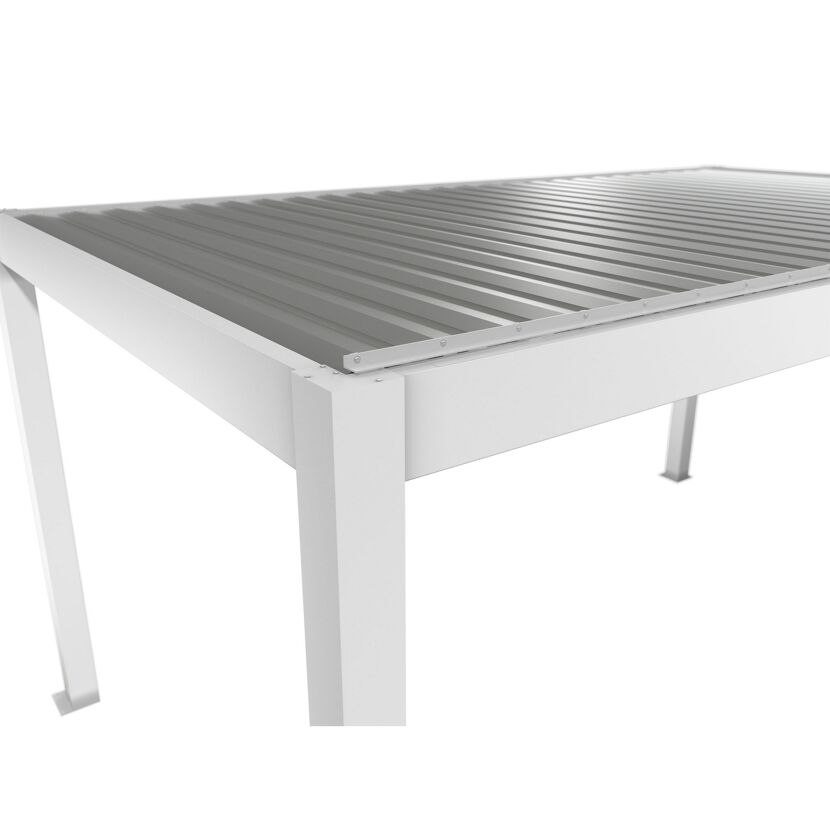 Pergola weiß/silberfarben 5 x 3 m