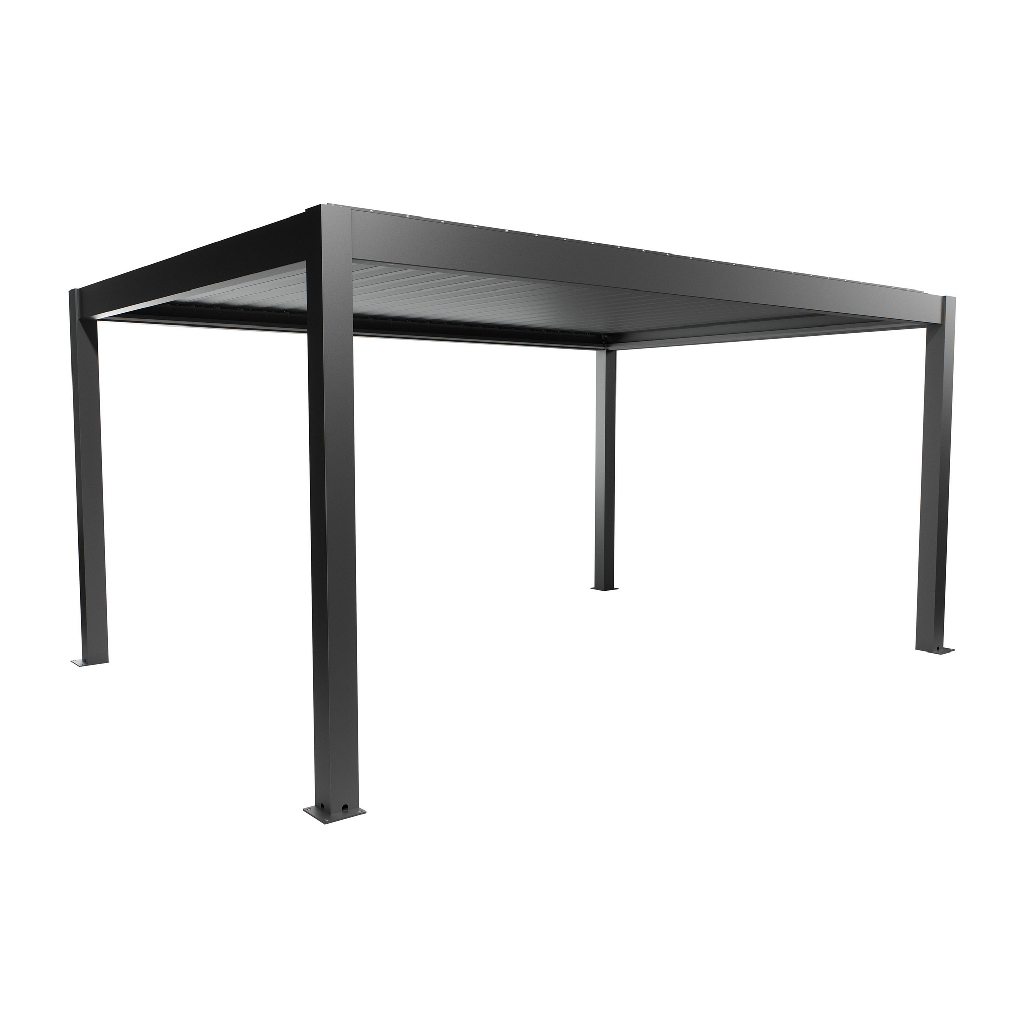 Pergola dunkelgrau metallic 5 x 3,5  m