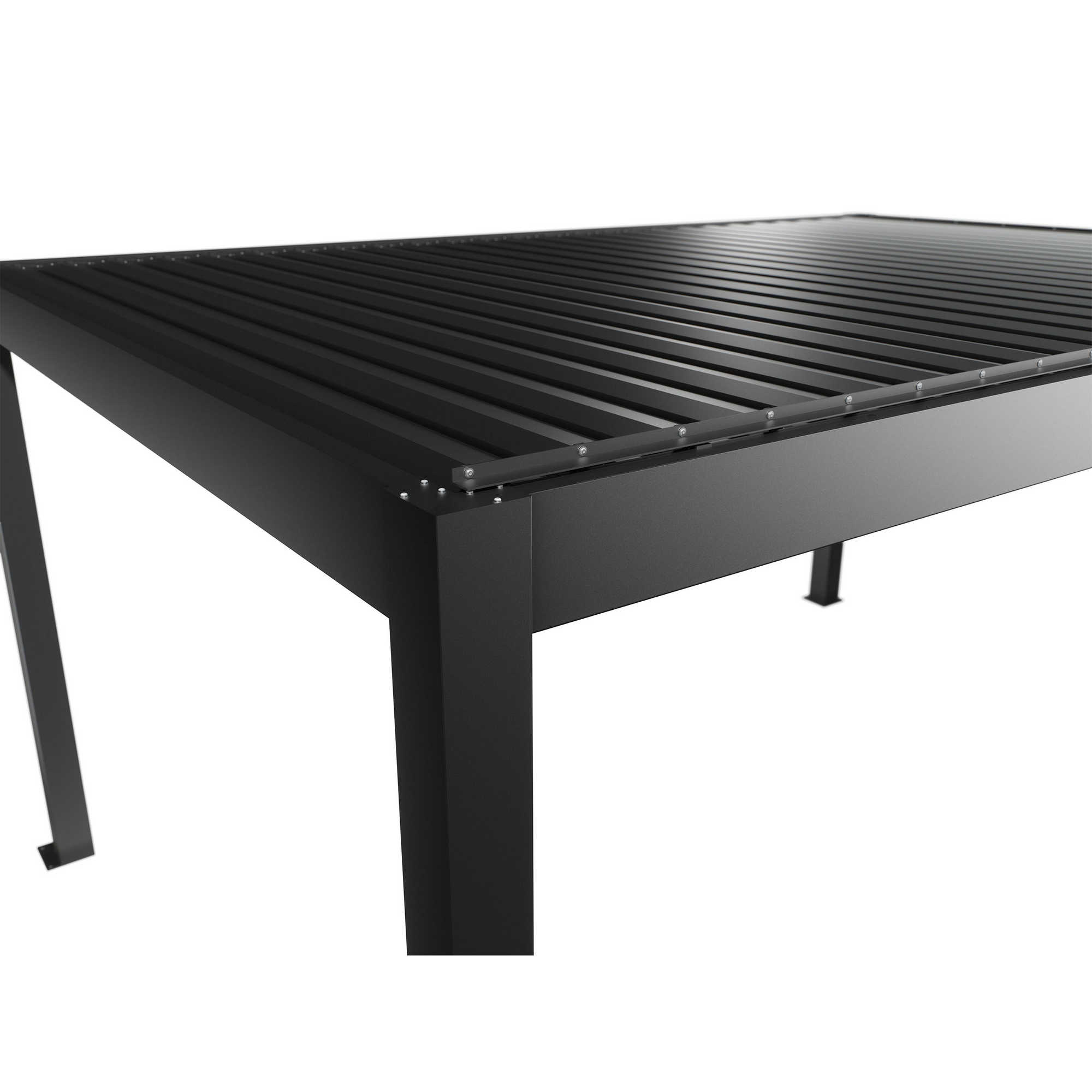 Pergola dunkelgrau metallic 5 x 3,5  m