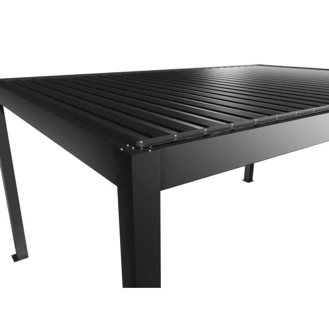 Pergola dunkelgrau metallic 5 x 3,5  m