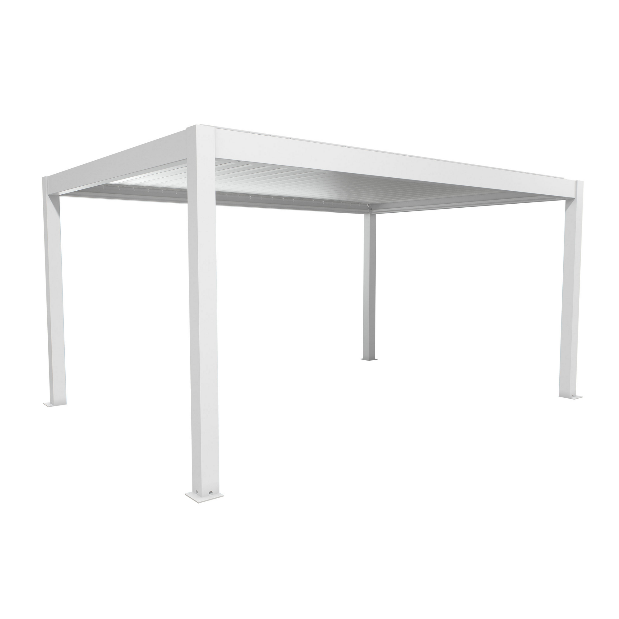 Pergola weiß/silberfarben 5 x 3,5 m