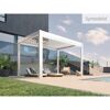 Pergola weiß/silberfarben 5 x 3,5 m