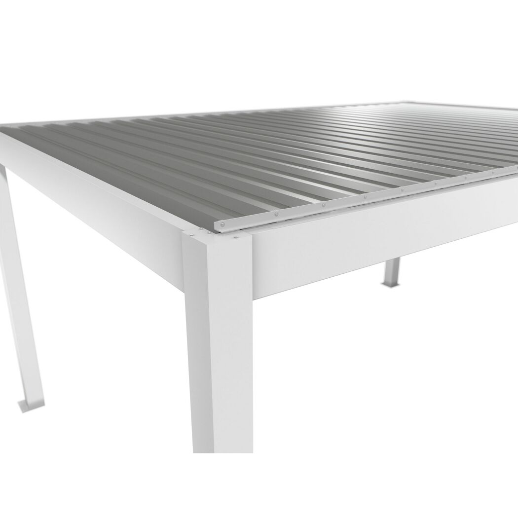Pergola weiß/silberfarben 5 x 3,5 m