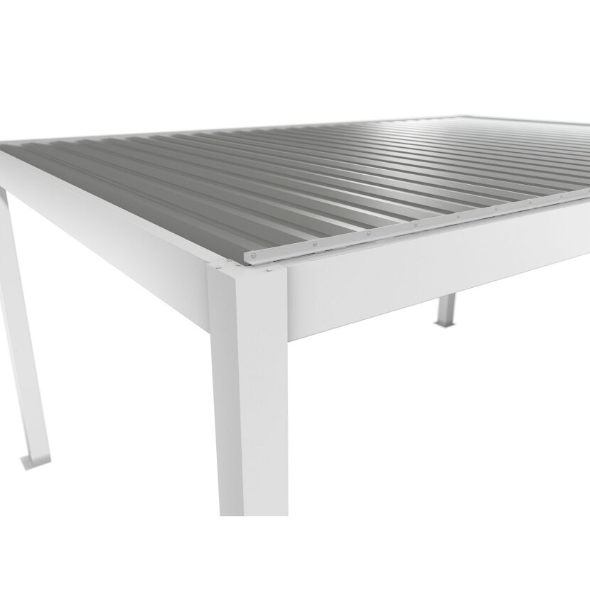 Pergola weiß/silberfarben 5 x 3,5 m