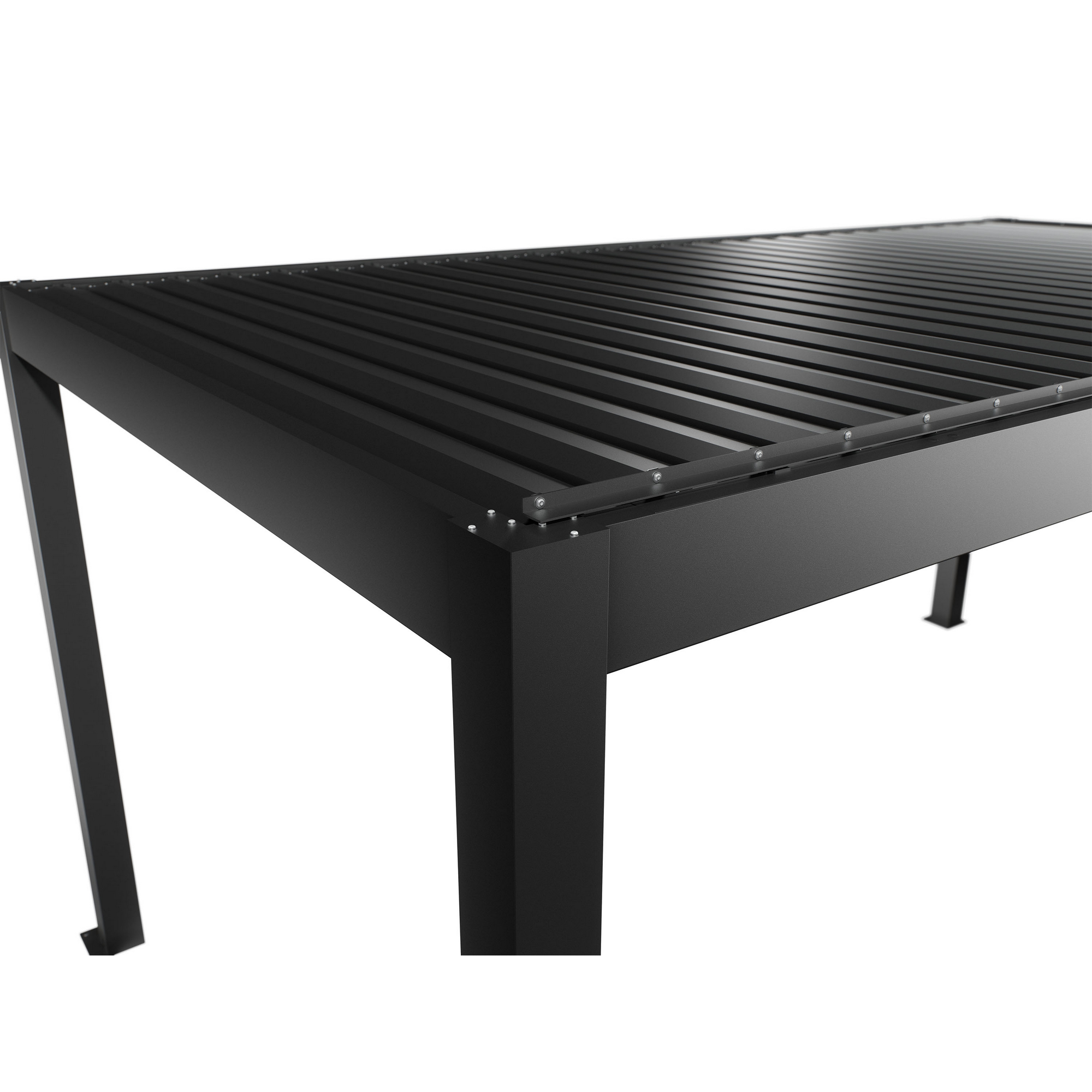 Pergola dunkelgrau metallic 5,5 x 3  m