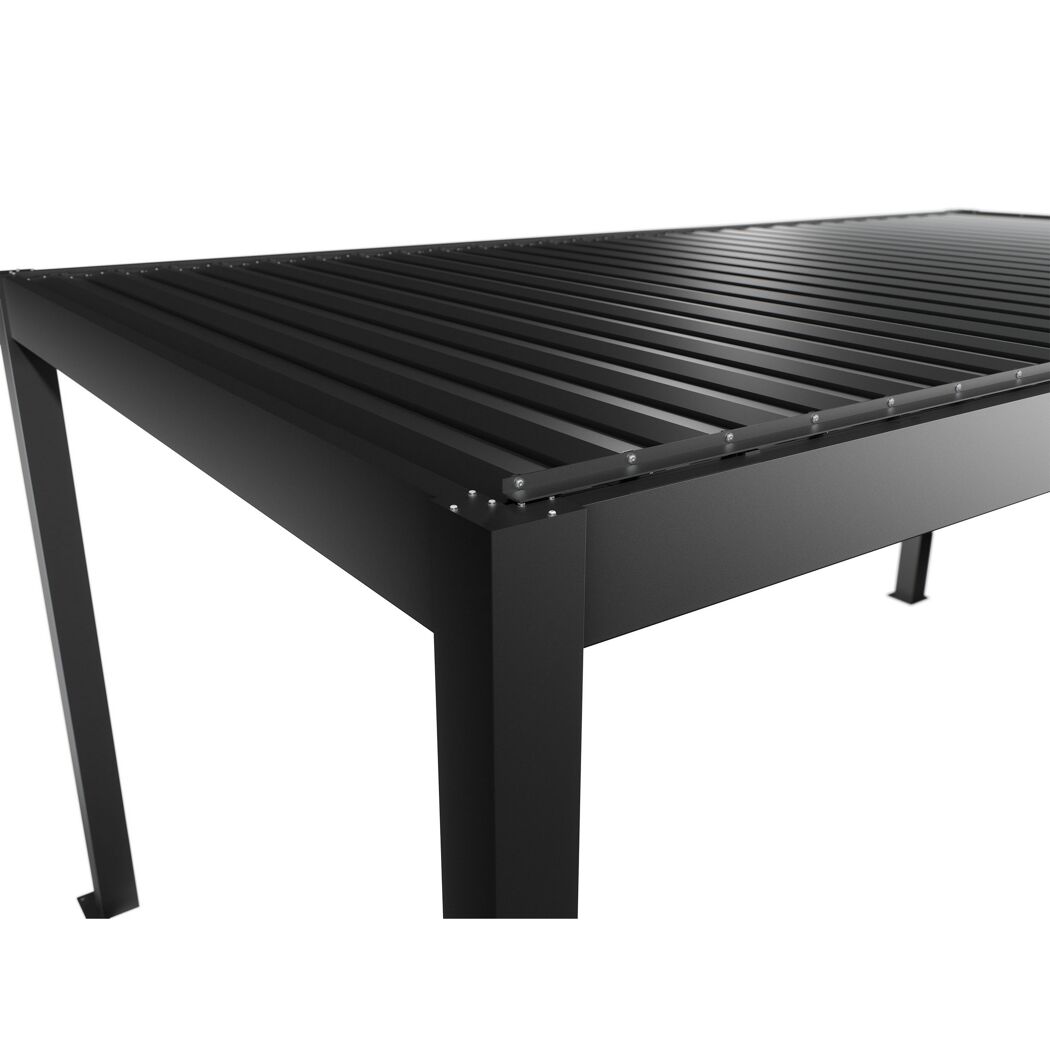 Pergola dunkelgrau metallic 5,5 x 3  m