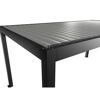 Pergola dunkelgrau metallic/silberfarben 5,5 x 3 m