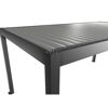 Pergola quarzgrau metallic/silberfarben 5,5 x 3 m