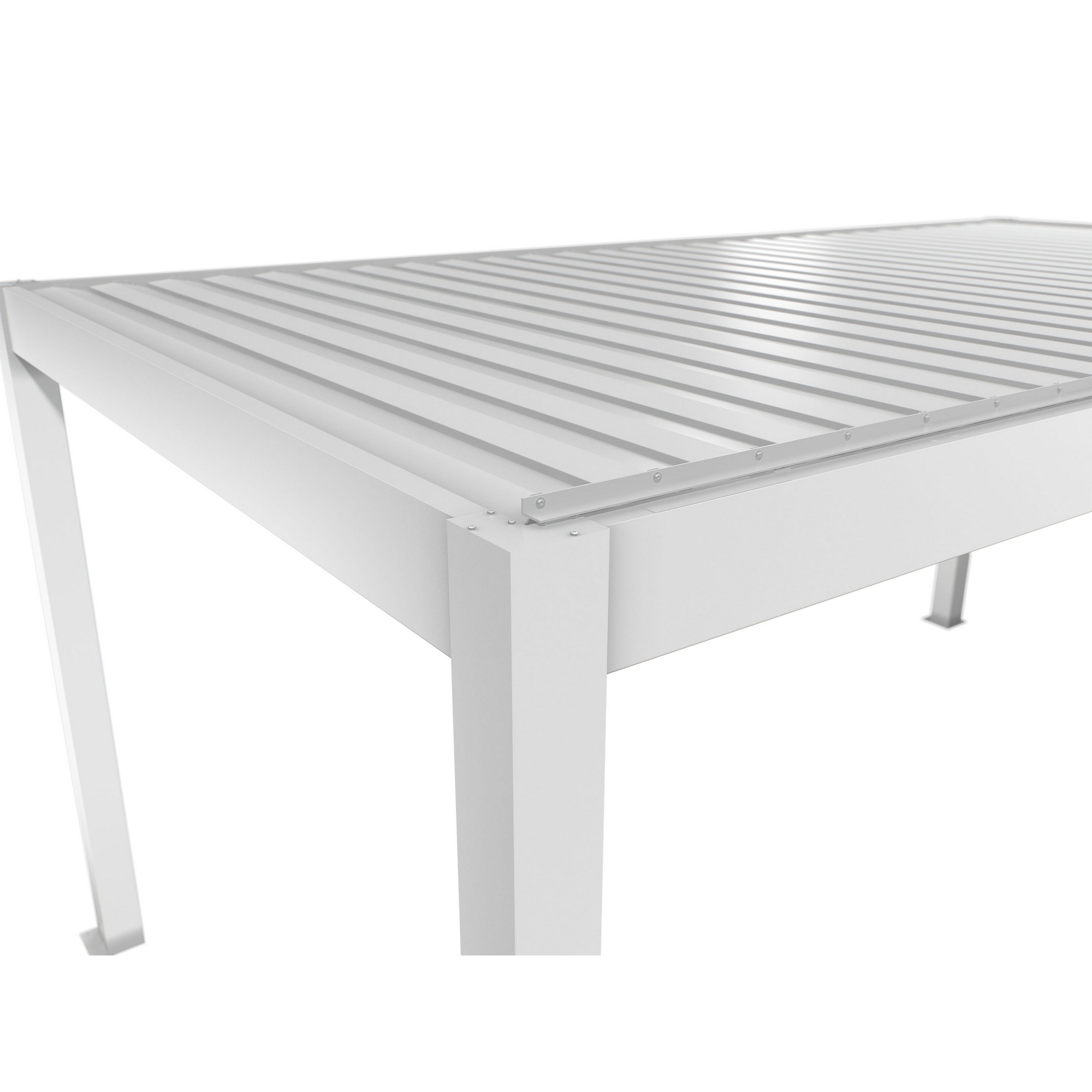 Pergola weiß 5,5 x 3 m