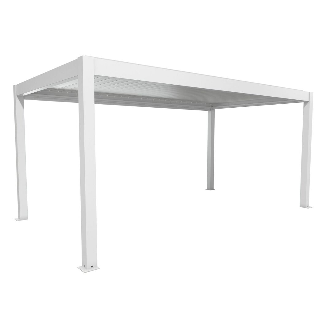 Pergola weiß/silberfarben 5,5 x 3 m