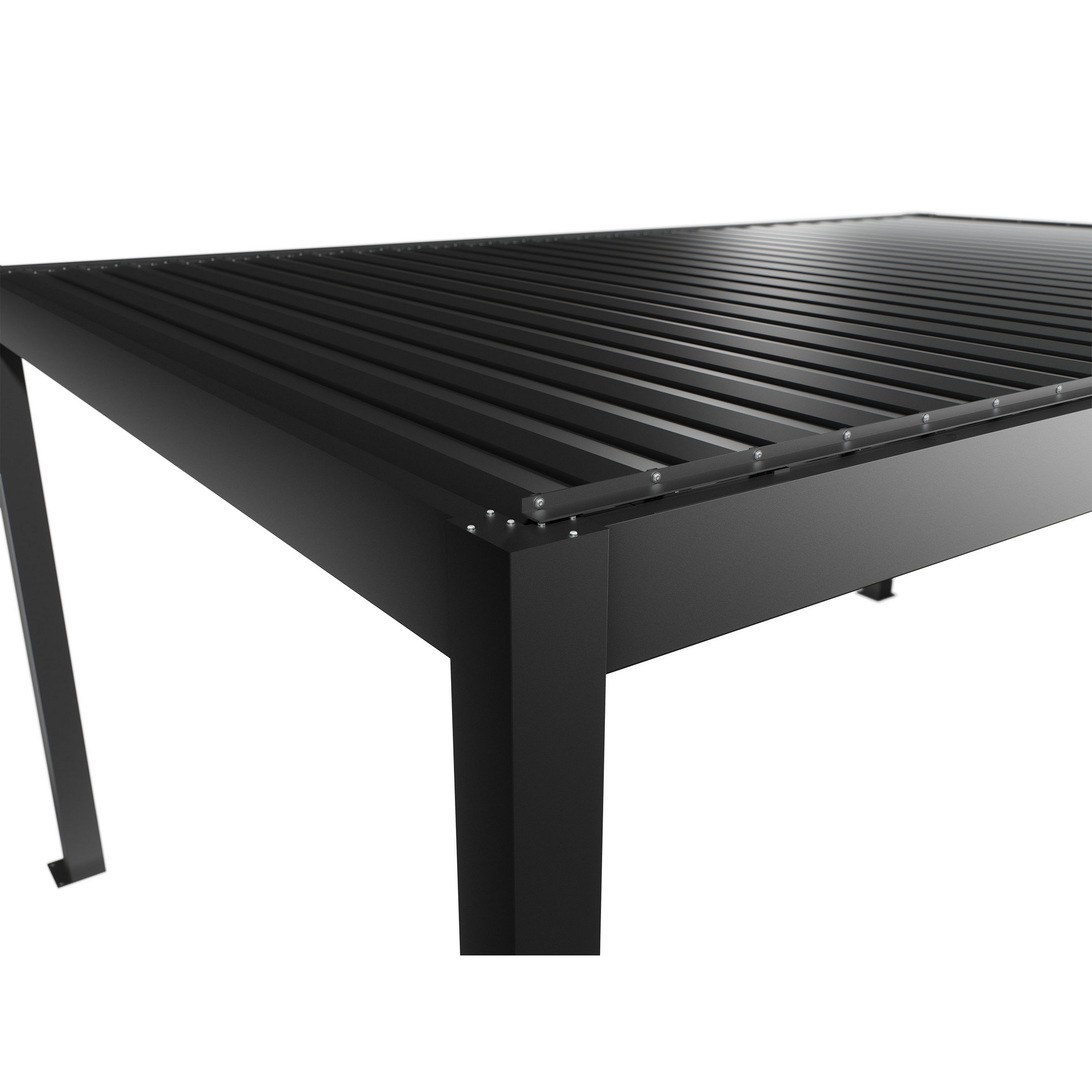 Pergola dunkelgrau metallic 5,5 x 3,5  m