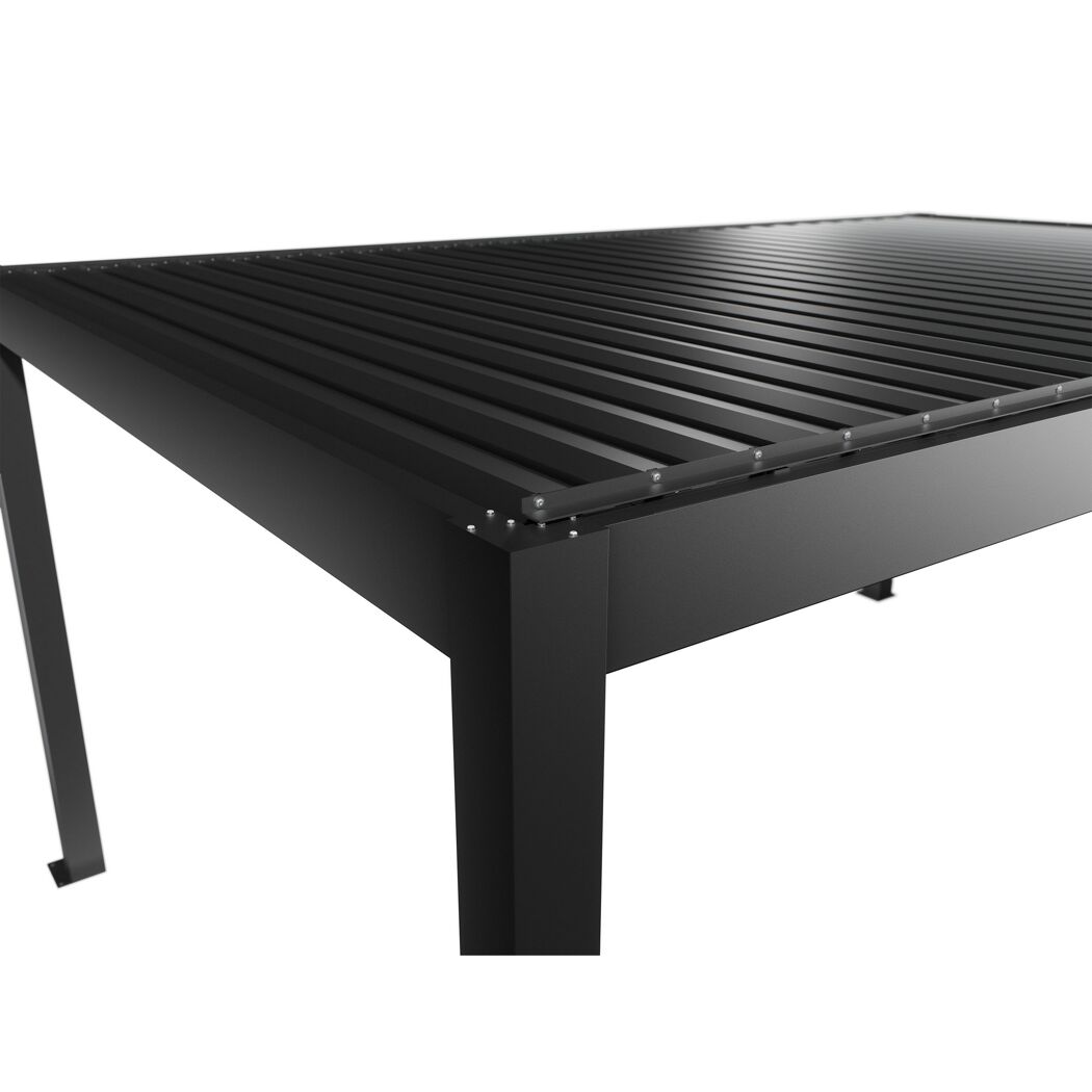 Pergola dunkelgrau metallic 5,5 x 3,5  m