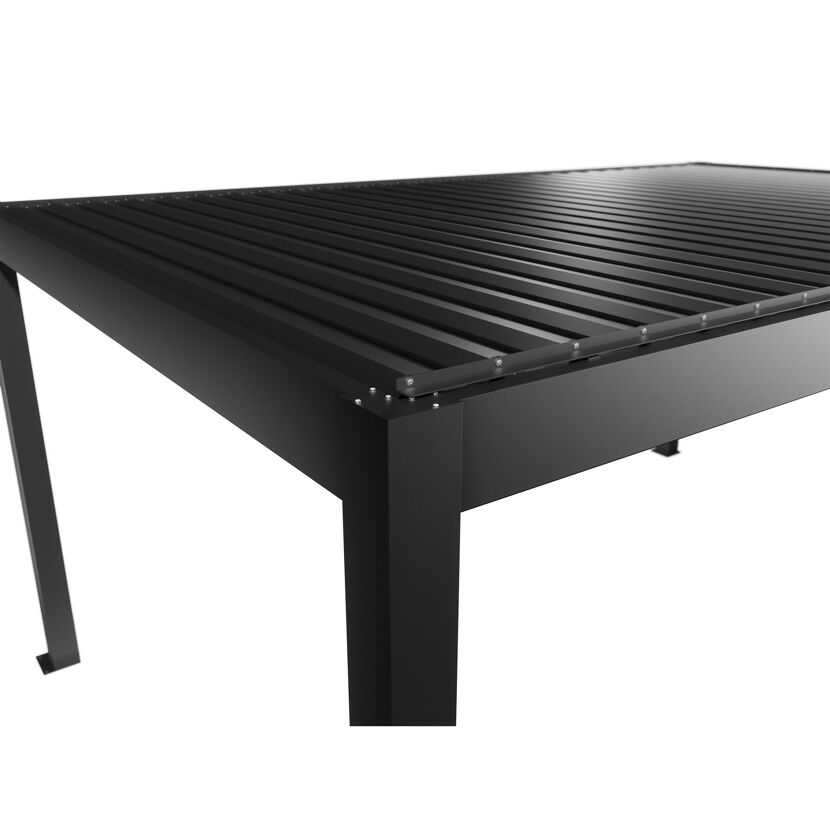 Pergola dunkelgrau metallic 5,5 x 3,5  m