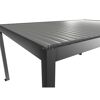 Pergola quarzgrau metallic/silberfarben 5,5 x 3,5 m