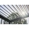 Pergola quarzgrau metallic/silberfarben 6 x 3 m