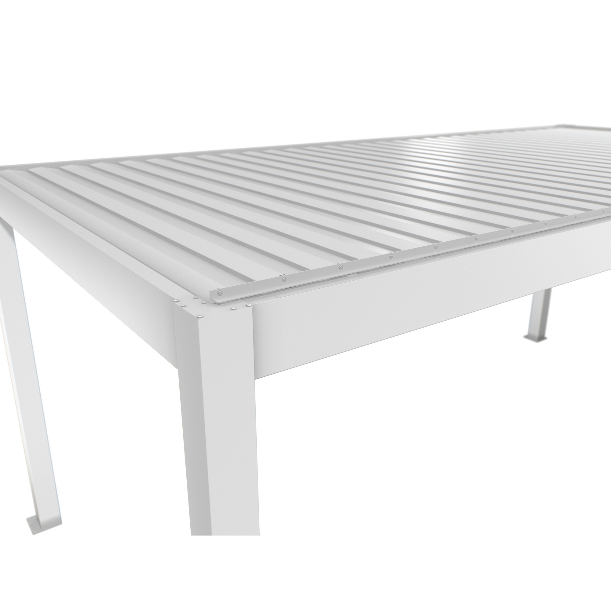 Pergola weiß 6 x 3 m