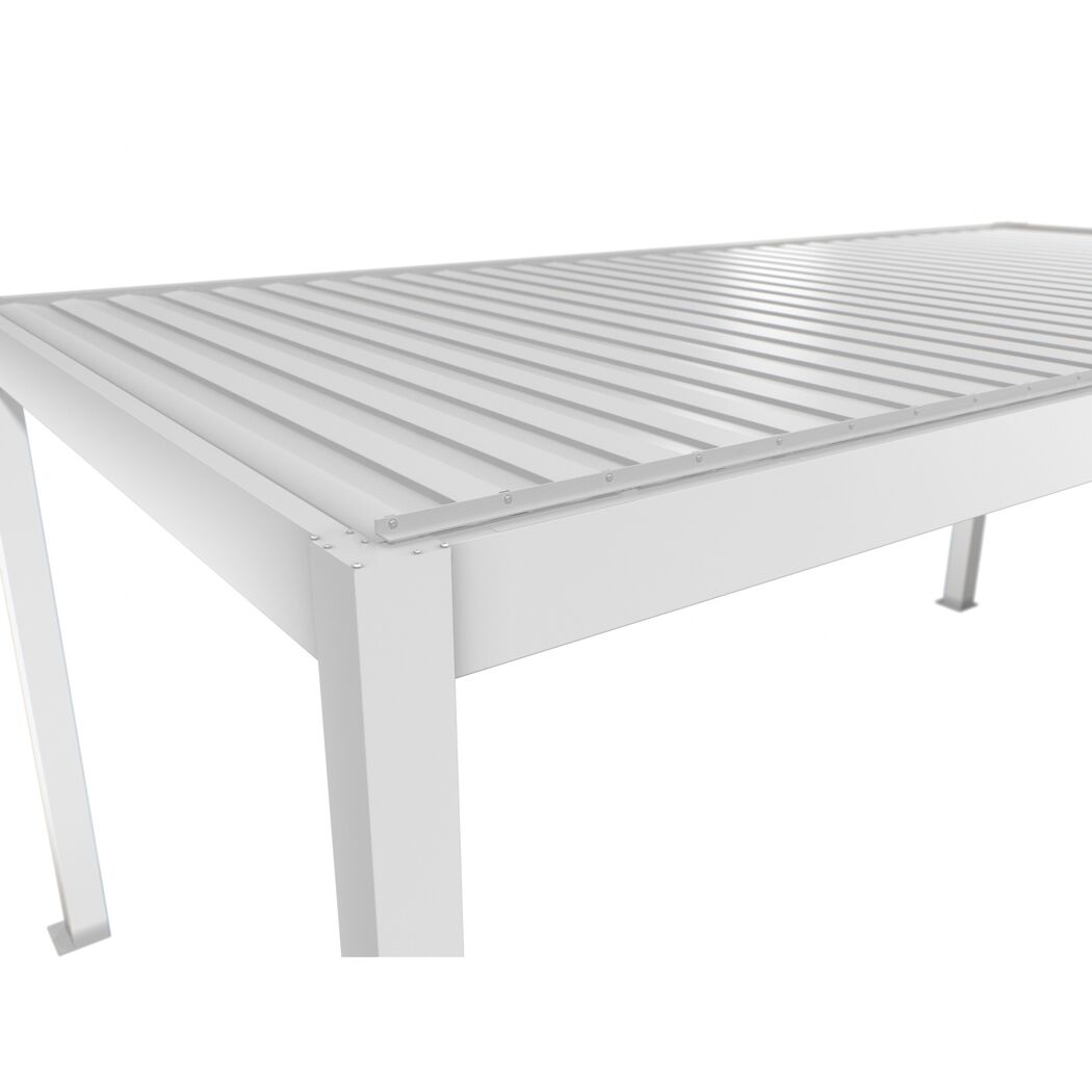Pergola weiß 6 x 3 m