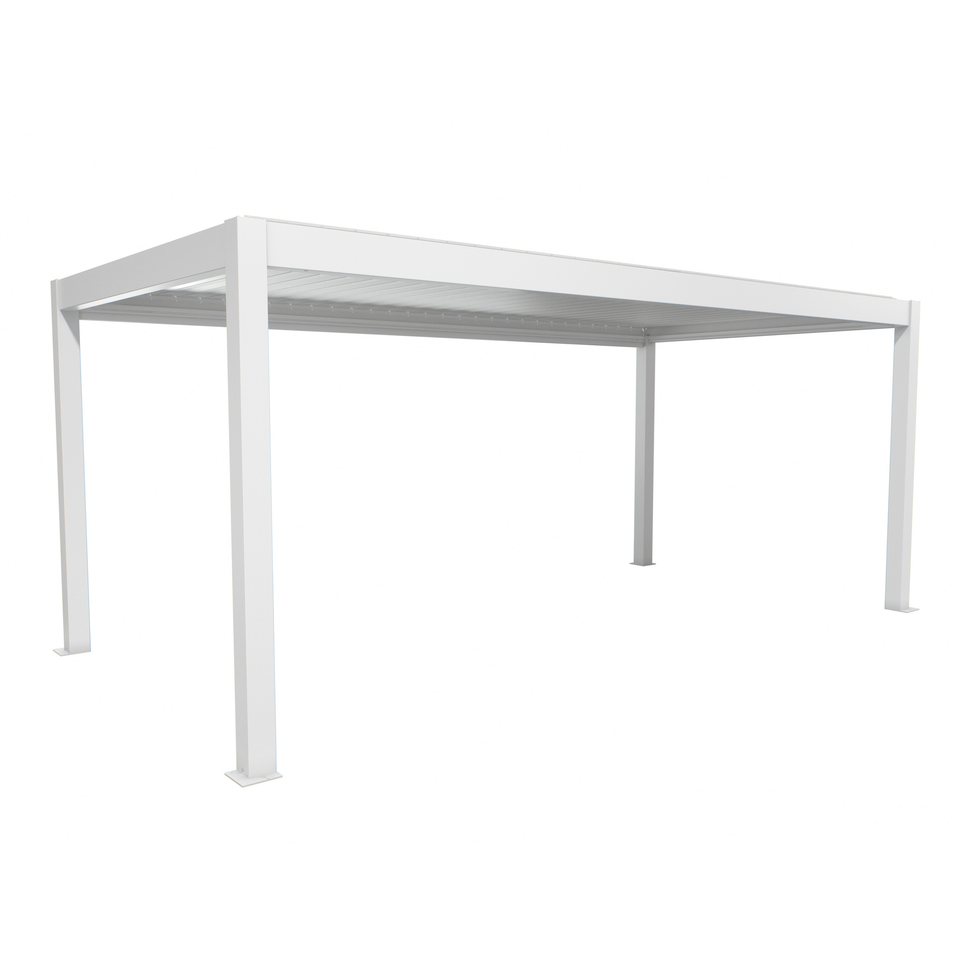 Pergola weiß/silberfarben 6 x 3 m