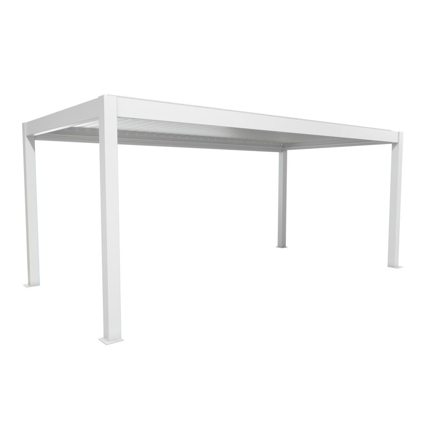 Pergola weiß/silberfarben 6 x 3 m