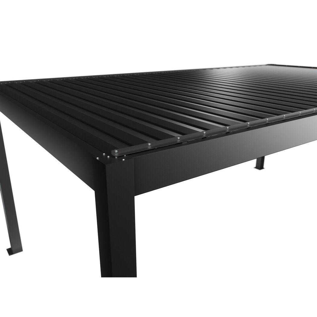 Pergola dunkelgrau metallic 6 x 3,5  m