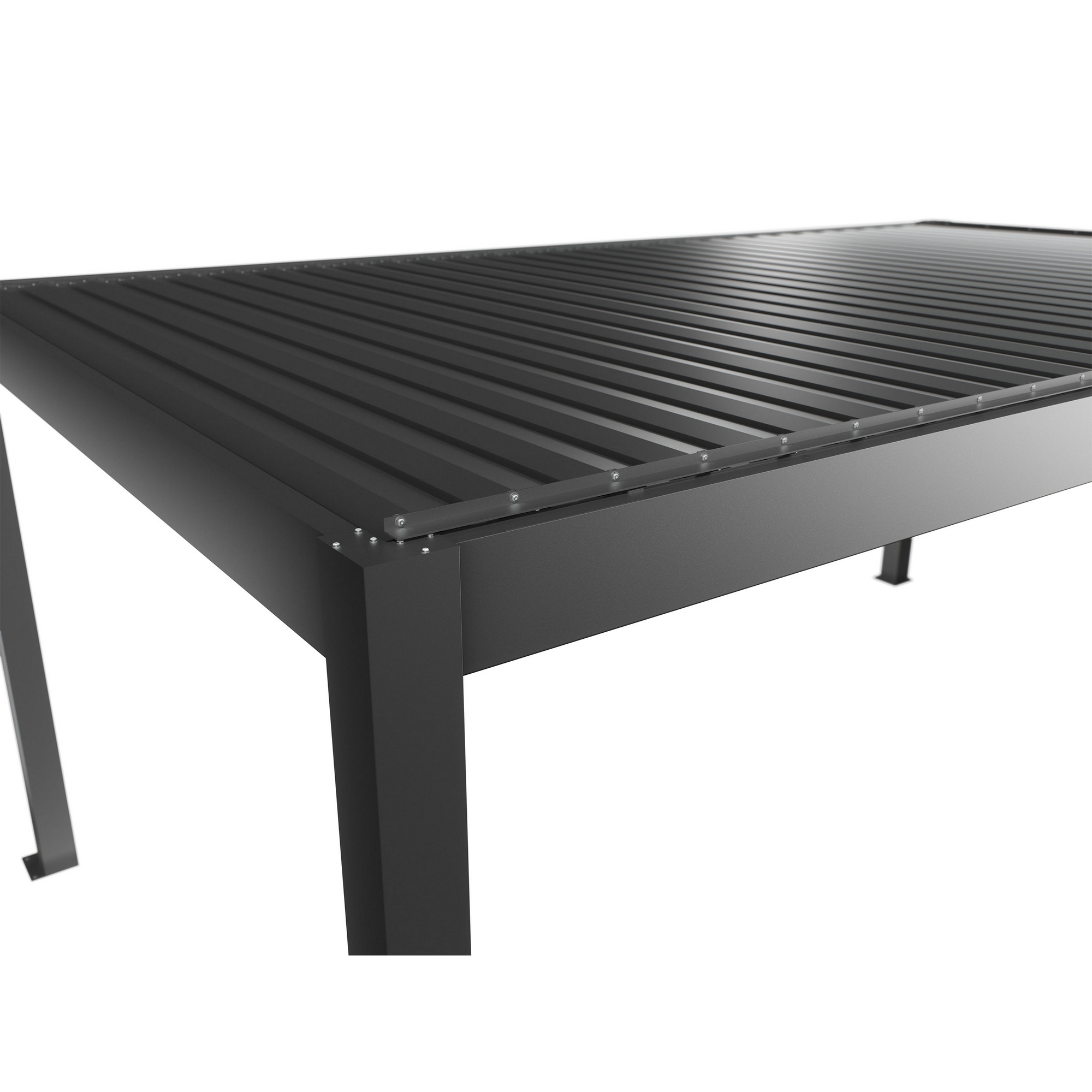 Pergola quarzgrau metallic 6 x 3,5 m