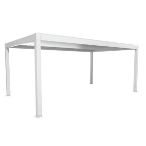 Pergola weiß/silberfarben 6 x 3,5 m