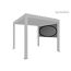 Seitenmarkise für Pergola dunkelgrau 364 x 235 cm
