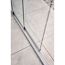 Glasschiebewand Klarglas Gr. 5,5 m weiß