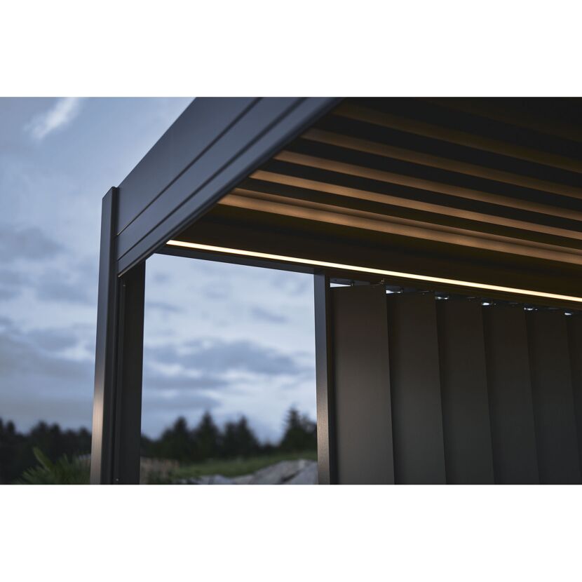 LED-Lichtband für Pergola 3,5x3/4x3m, warmweiß 650 cm