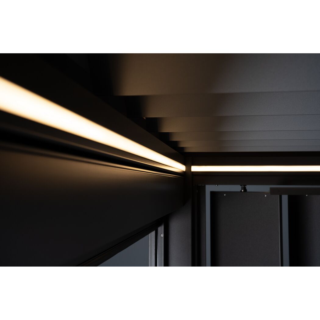 LED-Pergolabeleuchtung 106,4 W 12600 lm warmweiß 700 cm