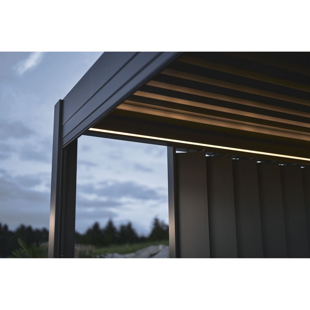 LED-Pergolabeleuchtung 106,4 W 12600 lm warmweiß 700 cm
