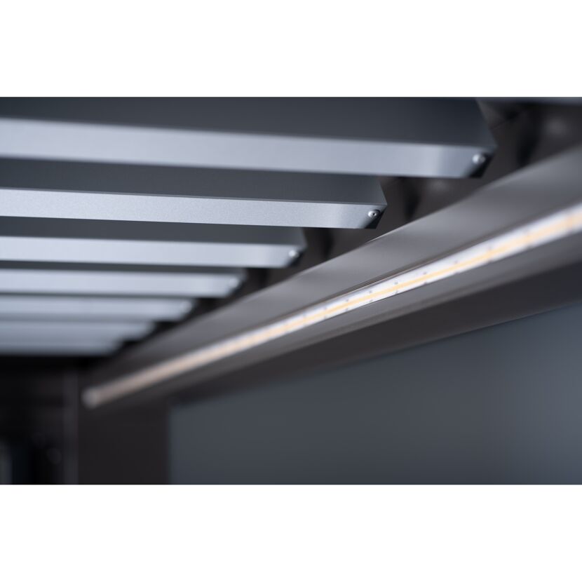 LED-Lichtband für Pergola 5,5x3,5/6x3/6x3,5m, warmweiß 910 cm