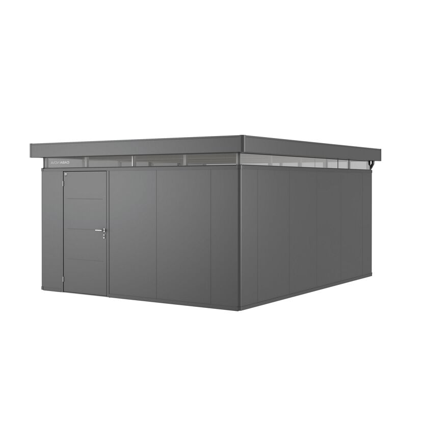 Gerätehaus 'CasaNova' dunkelgrau metallic 4 x 5 m