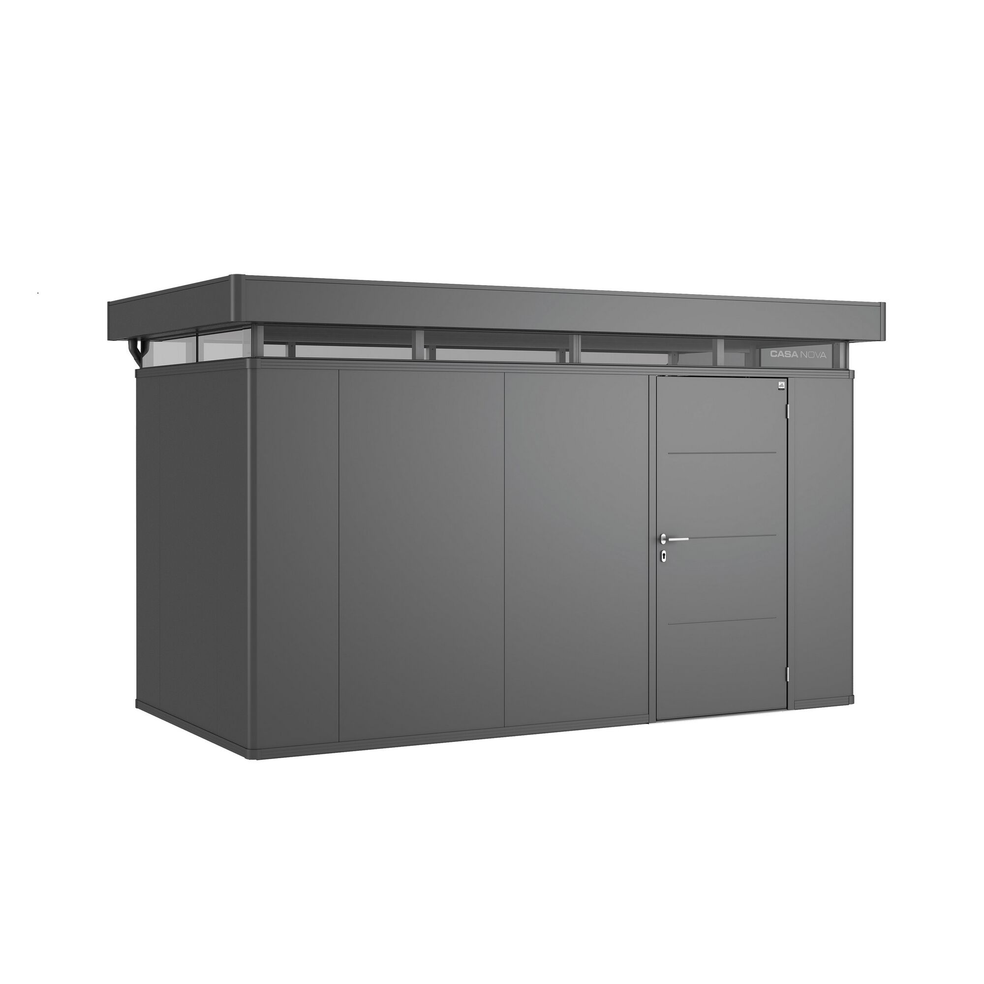 Gerätehaus 'CasaNova' dunkelgrau metallic
