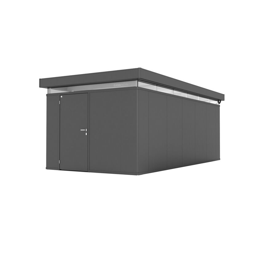 Dunkelgraues Gerätehaus 'CasaNova' metallic
