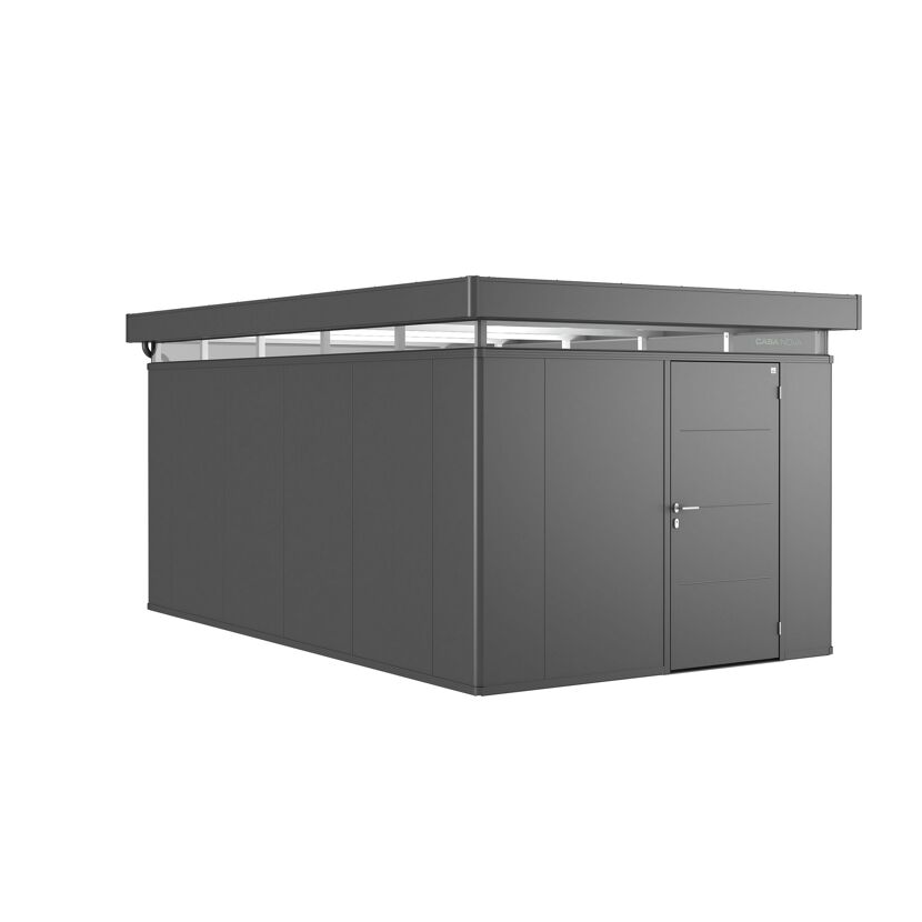 Gerätehaus 'CasaNova' dunkelgrau metallic 3 x 5 m
