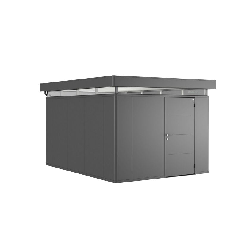 Gerätehaus 'CasaNova' dunkelgrau metallic.