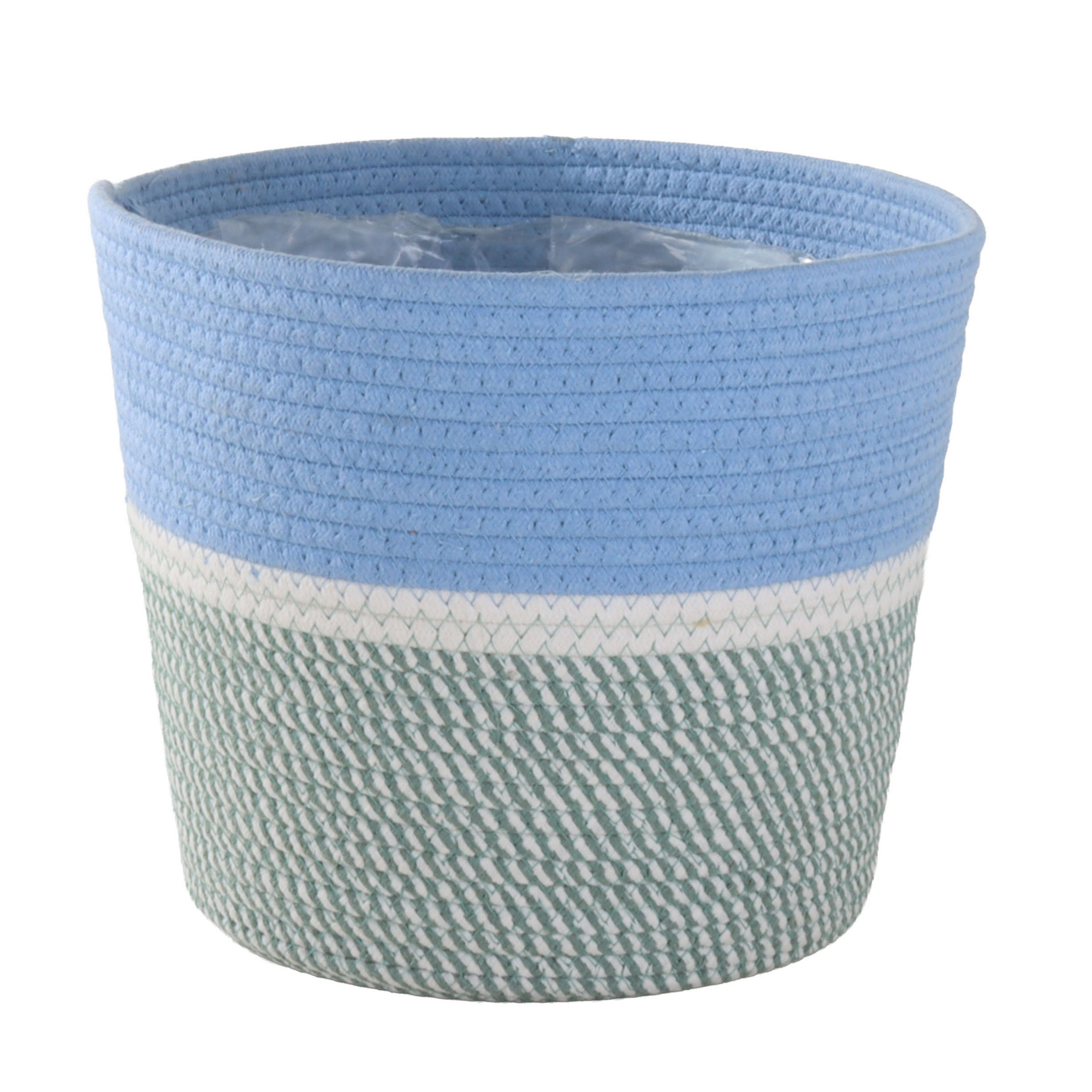 Baumwollkorb blau inkl. Polybeutel Ø 31 x 27 cm