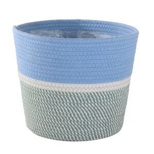 Baumwollkorb blau inkl. Polybeutel Ø 31 x 27 cm