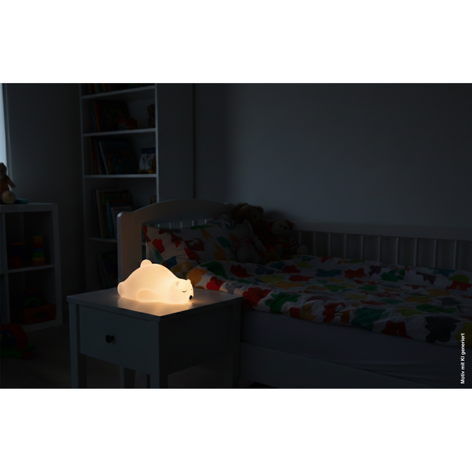 Akku-LED-Nachtlicht 'Bär' weiß mit Farbwechsler