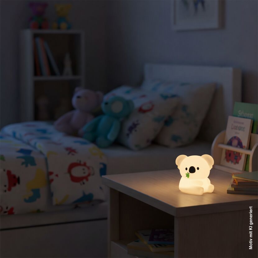 Akku-LED-Nachtlicht 'Koala' weiß mit Farbwechsler