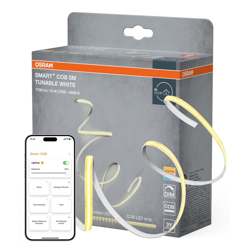 LED-Streifen 'Smart+ Wifi Cob Flex' 5 m Tunable White