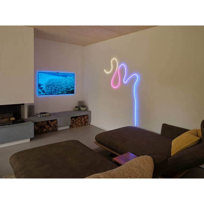 LED-Streifen 'Smart+ Wifi Neon Flex' 3 m RGB warmweiß mit Fernbedienung