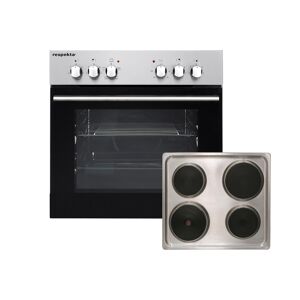 Einbau-Herd-Set 'Leandro' mit Kochfeld
