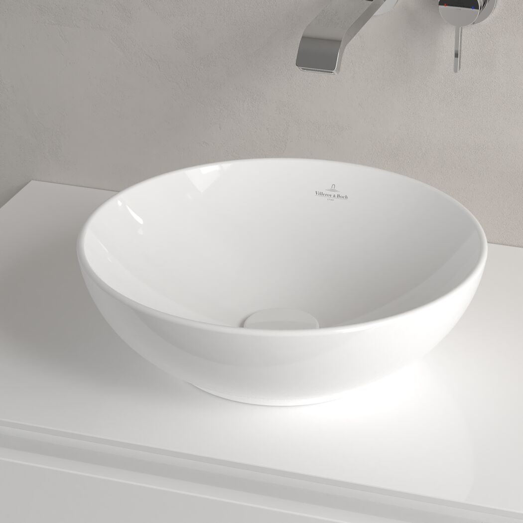 Villeroy & Boch Aufsatzwaschtisch 'Loop & Friends' alpinweiß