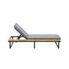 Sonnenliege 'Fano' beige/grau 196 x 70 x 30 cm
