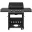 Gasgrill 'Woodlake' schwarz 133 x 116 x 59 cm