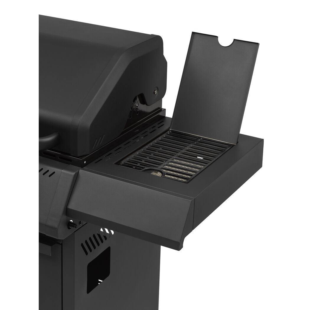 Gasgrill 'Woodlake' schwarz 133 x 116 x 59 cm