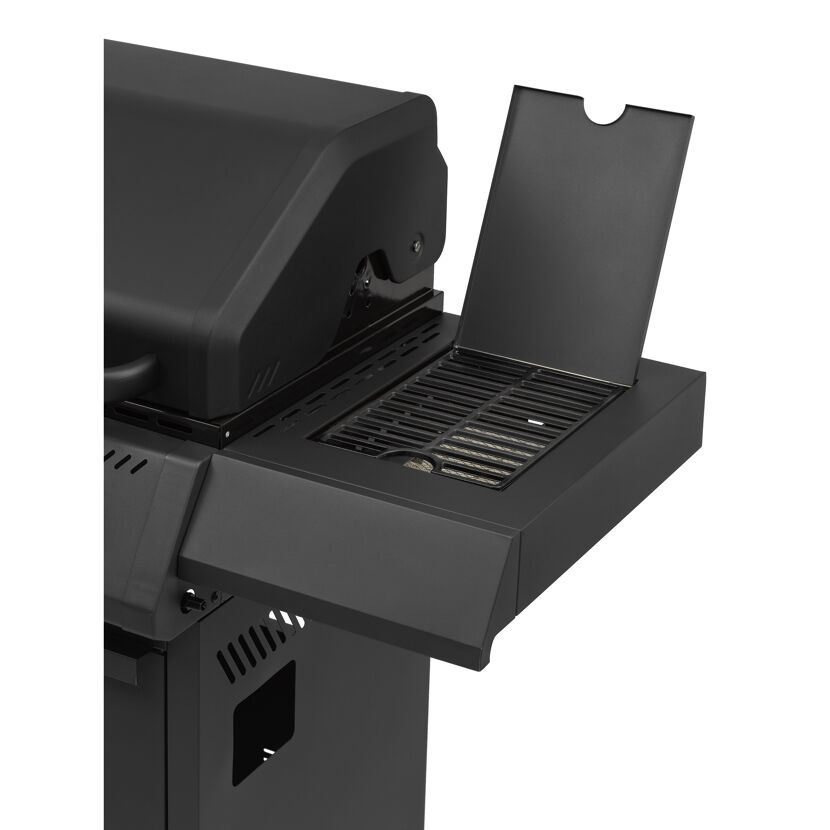 Gasgrill 'Woodlake' schwarz 133 x 116 x 59 cm